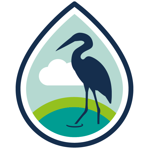 EverForecast graphic: A wading bird standing in water
